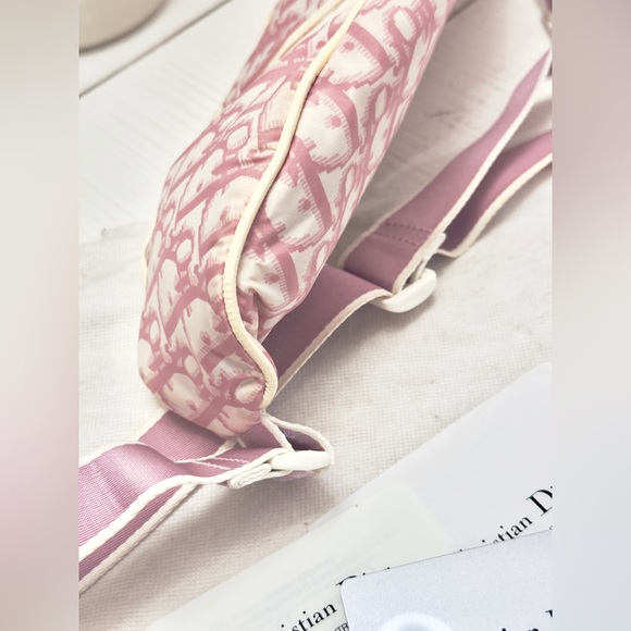 Rare Christian Dior Pink Trotter No. 2 Saddle Waist Belt Bag - Picture 6 of 14